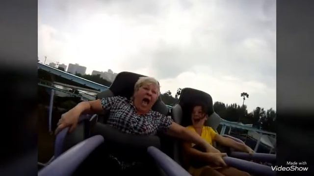 Подбор приколов на аттракционах смотреть онлайн