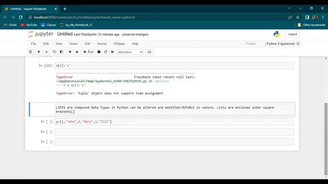 Difference between Lists and Tuples | Free Python Tutorial | Ivy Pro School смотреть онлайн
