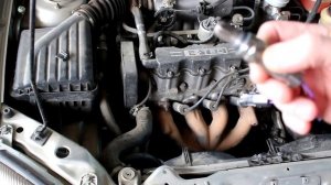 Chevrolet Lanos Шевроле Ланос 2008 года Замена датчика кислорода и датчика заднего хода