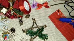 Новогодняя звезда из веток своими руками. НОВОГОДНИЙ ДЕКОР