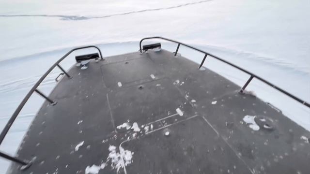 В -25 по воде на АЭРОЛОДКЕ ! Обмерзание? Решено!