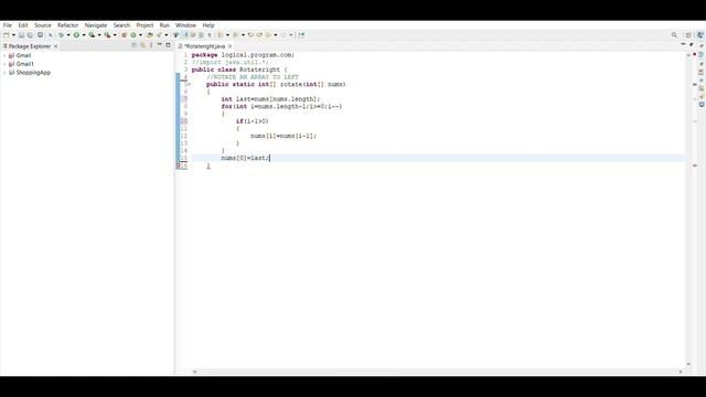 Rotate an Array to right in JAVA #coding # coder #amazonhunter смотреть онлайн
