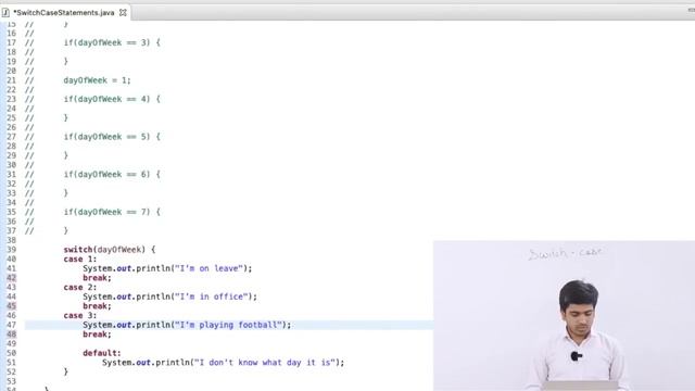 Java Placement Course Switch Case & Homework Test Lecture 9 HD смотреть онлайн