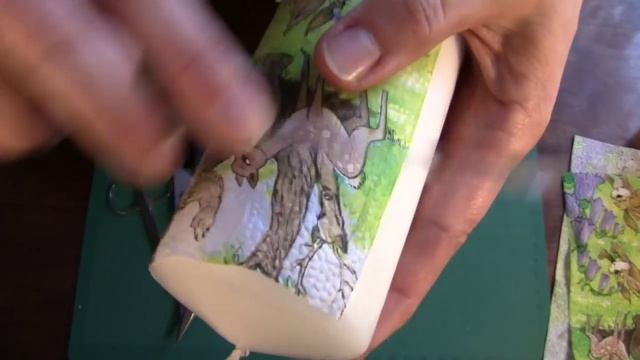 Холодный декупаж свечи. МК смотреть онлайн