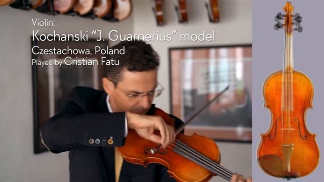 J. Guarnerius Kochanski Czech 4/4 violin / Cristian Fatu / at the Metzler Violin Shop