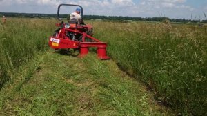 Японский мини трактор Kubota GL220 + польская роторная косилка Wirax 1.35 Z069