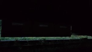 Прибытие поезда, вид снизу.