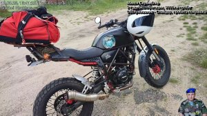 Минск Скрамблер, 9000км пробег, 3 года эксплуатации, обслуживание - слайдер, пробита покрышка.