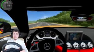 МАЖОР НА НОВЕНЬКОМ AMG GT ВАЛИТ ПО МОСКВЕ - CITY CAR DRIVING + РУЛЬ