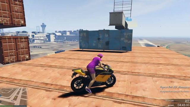 КОСМИЧЕСКИЙ ПРЫЖОК НА МОТО ПАРКУРЕ В GTA ONLINE! смотреть онлайн