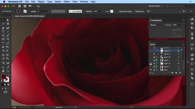 Create a Realistic Flower in Illustrator with the Gradient Mesh Tool [SPEED ART DRAWING] смотреть онлайн