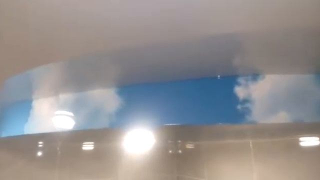 Двухуровневый потолок в ванной комнате. В. Пышма, ул. Машиностроителей 19 смотреть онлайн