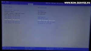 Настройка BIOS ноутбука DELL Inspiron 15, для установки WINDOWS 7 или 8 с флешки или диска