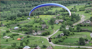 Полет у села Бугрышиха (р. Белая, Алтайский край) , июнь 2018г.