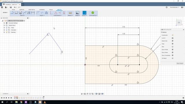 Зависимости в эскизах #Fusion360 - Часть 1 смотреть онлайн