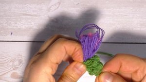 Как связать цветок. Цветок вязаный крючком Чертополох