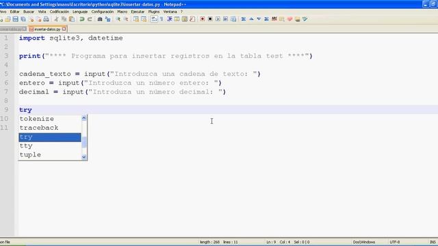 Tutorial de Python parte 26 - Módulo sqlite3. Crear bases de datos, tablas e insertar datos смотреть онлайн