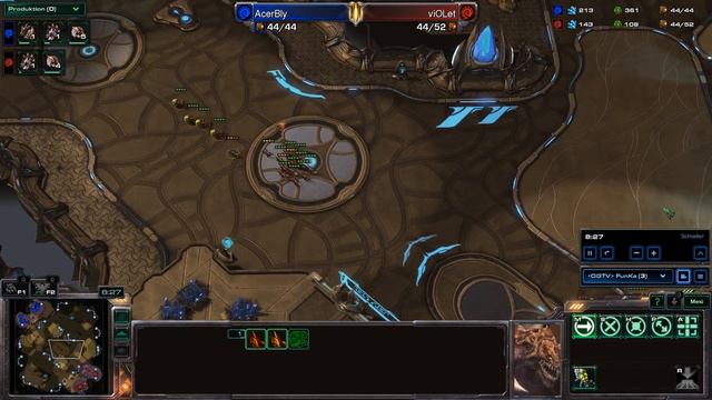 Bly vs Violet - Starcraft 2: Legacy of the Void Replays #085 [Deutsch | German] смотреть онлайн