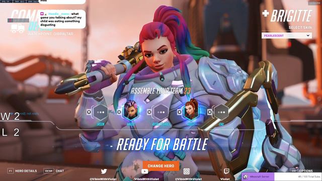 THIS IS WHAT 3000+ HOURS OF BRIGITTE LOOKS LIKE - VIOLET BRIGITTE OVERWATCH 2 SEASON 5 GAMEPLAY
