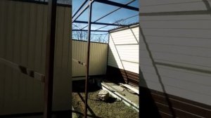 Навес к дачному домику своими руками