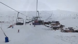 Учусь кататься на сноуборде. Гудаури. Грузия 2018