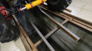 Лопата на самодельный мини трактор часть 1.