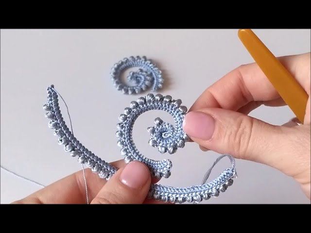 № 5 Завиток с обвязкой пышными столбиками закрученный вправо смотреть онлайн