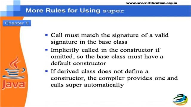 JAVA TUTORIAL CHAPTER 8 смотреть онлайн