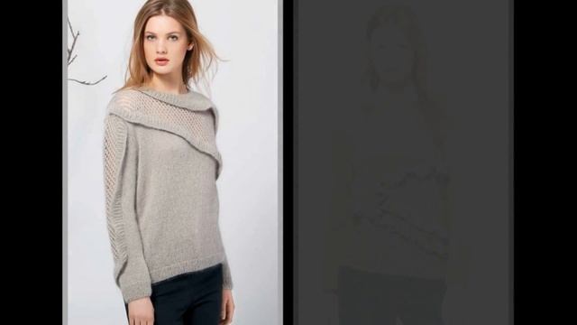 Вязаные дамские  кофточки свитера и кардиганы