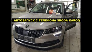 Установка дистанционного запуска Skoda Karoq. Управление штатным ключом