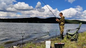 Отдых и рыбалка на Волчихинском водохранилище.