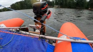 Парусный катамаран сибкат16 на реке оредеж вырица