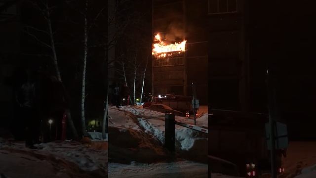 10.01.2016 примерно в 19:00 был пожар на улице Макаренко 9 смотреть онлайн