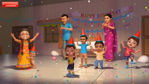 Happy Birthday Song in Telugu | Puttina Roju | Telugu Rhymes for Children | Infobells