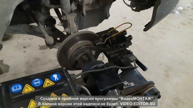 Проточка передних тормозных дисков Nissan AD смотреть онлайн