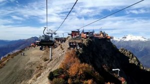 Сегодня. Сочи. Красная Поляна. Канатка, качели. Мегазиплайн. Супер тролей