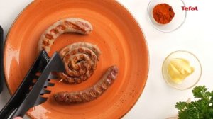 Готовим на гриле Tefal Optigrill ассорти из колбасок