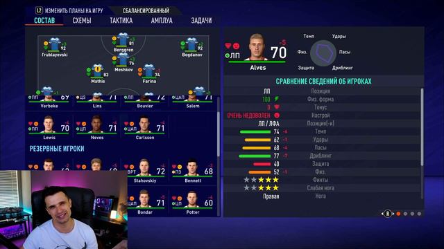 Большой Эксперимент в карьере FIFA 21  карьера без трансферов