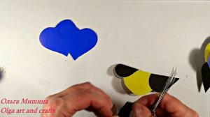 Как сделать синицу из бумаги. Синичкин день. DIY a bird. Шаблон.