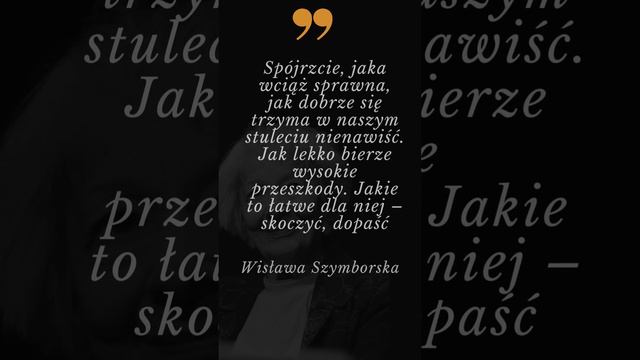 Cytaty: Wisława Szymborska #2