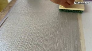 ДЕКОРАТИВНОЕ НАНЕСЕНИЕ РОГОЖКА ИЗ ШПАКЛЕВКИ СВОИМИ РУКАМИ