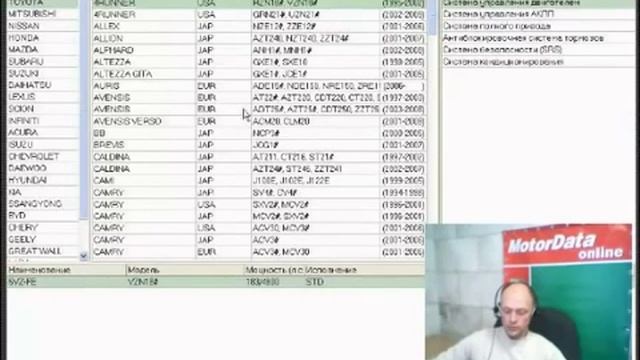 MotorData Professional - вебинар Газетина С.П. - 2011.11.29 - часть 8 http://motordata.net