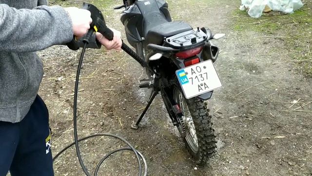 Мийка мотоцикл Shineray XY 250 GY 6B... / Karcher K3 смотреть онлайн