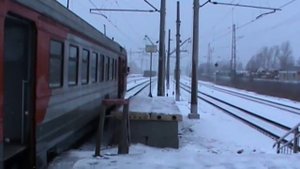 Электропоезд ЭД4М-0113 со злобным помощником машиниста