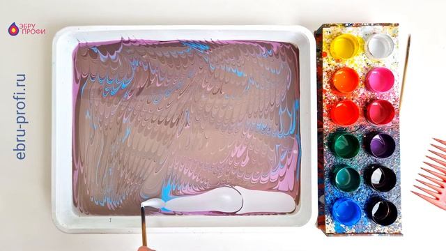 Рисуем на воде ЗИМНИЕ ЁЛКИ ( эбру рисунки для самых маленьких) смотреть онлайн