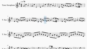 Tenor Sax Sheet Music: How to play Once Upon a Time (Undertale Remix) by Coffee Date