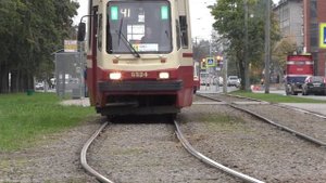 Юго-западный трамвай Санкт-Петербурга. Trams in Saint-Petersburg.