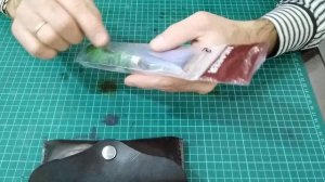 Работа с кожей/достойный урез на шорно седельной кожи хромого дубления.