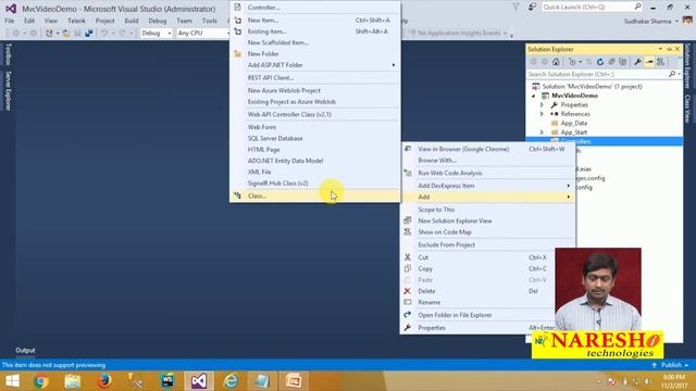 ASP.NET MVC Creating A Controller | asp.net MVC Tutorial | Mr.Sudhakar Sharma смотреть онлайн