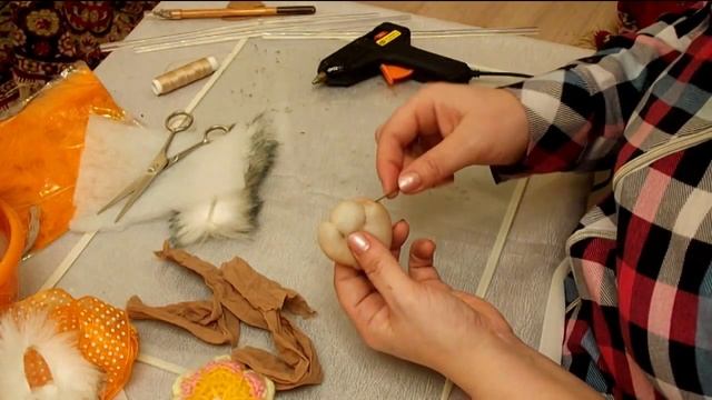 МК по изготовлению текстильной куклы "Котик в горшочке" - 3 часть смотреть онлайн